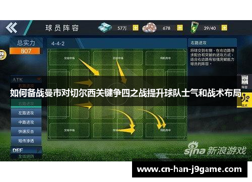 如何备战曼市对切尔西关键争四之战提升球队士气和战术布局