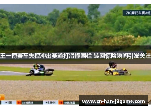 王一博赛车失控冲出赛道打滑撞围栏 转圈惊险瞬间引发关注